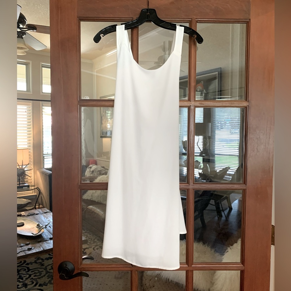 Perfect minimal white slip dress